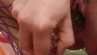 Chloe masturbates alone with a sex vibrator