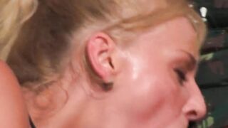 Family 3 Way - Eva Niev blonde teenagers with natural titties