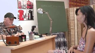 Old with huge boobies tries young rough dick # 6