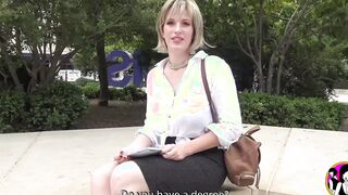 Huge boobies and booty voluptuous blonde mom fucks hardcore!