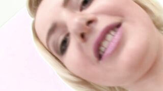 Irresistible Euro blonde pleases her gf with her tight holes