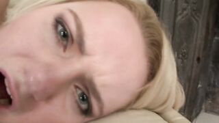 Irresistible Euro blonde pleases her gf with her tight holes