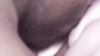 Amature blonde goddess blows bro's african penis inside the living room