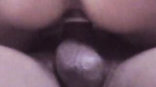 Amature blonde goddess blows bro's african penis inside the living room