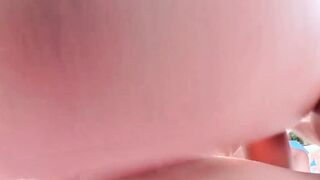 Beauty FFM three-way with fake-cock
