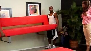 Long butt ebony chick Janae Fox Loves Sucking Off Raw Cock