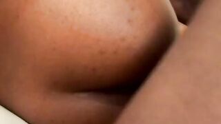 Long butt ebony chick Janae Fox Loves Sucking Off Raw Cock
