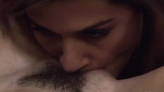 SweetyVideo.com - Dark Hair lesbo tribs with huge tit cougar