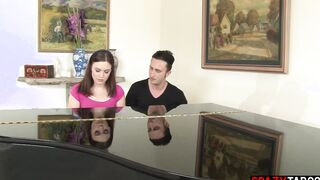 New stepdad pounded freaky step-daughter Jodi Taylor but his soak wifey Carrie Ann joined