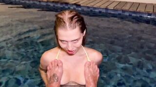 Californiababe blows penis 30 days inside a row. Day 7