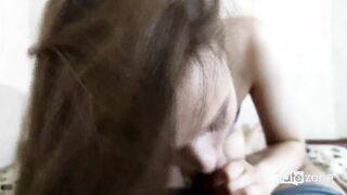 I am pleasuring her cunt as i only can and cum on her back
