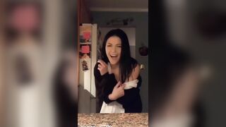 Almost Caught Masturbating into the Kitchen