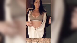 Almost Caught Masturbating into the Kitchen
