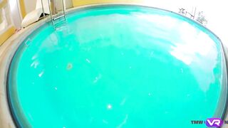 Tmw VR net - Nancy A - BLONDE DIG SOLO PLAY INSIDE A POOL