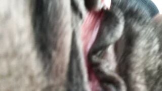 Masturbating my bushy snatch into Best Buy parking lot.