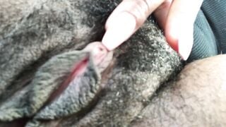 Masturbating my bushy snatch into Best Buy parking lot.
