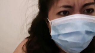 Solo amateur pinay MelanieQuezon long dick worship with face mask