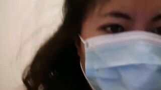 Solo amateur pinay MelanieQuezon long dick worship with face mask