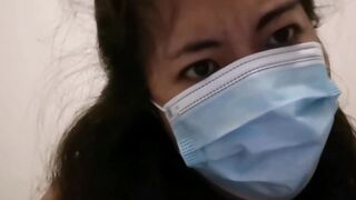 Solo amateur pinay MelanieQuezon long dick worship with face mask