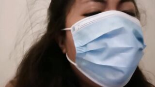 Solo amateur pinay MelanieQuezon long dick worship with face mask