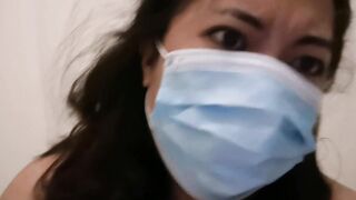 Solo amateur pinay MelanieQuezon long dick worship with face mask