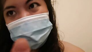 Solo amateur pinay MelanieQuezon long dick worship with face mask