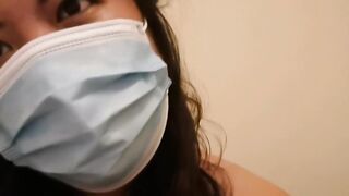 Solo amateur pinay MelanieQuezon long dick worship with face mask