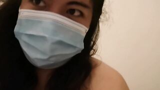 Solo amateur pinay MelanieQuezon long dick worship with face mask
