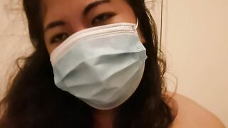 Solo amateur pinay MelanieQuezon long dick worship with face mask