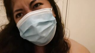 Solo amateur pinay MelanieQuezon long dick worship with face mask