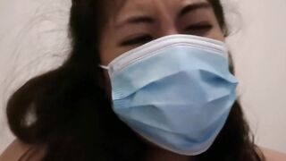Solo amateur pinay MelanieQuezon long dick worship with face mask