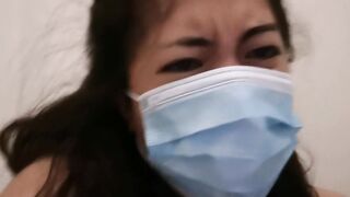 Solo amateur pinay MelanieQuezon long dick worship with face mask