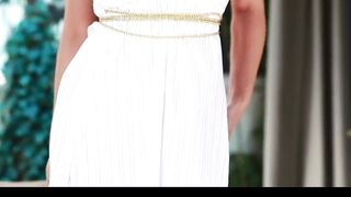 Crazy Sexy dark hair Sunny Leon gets naked off her sun dress