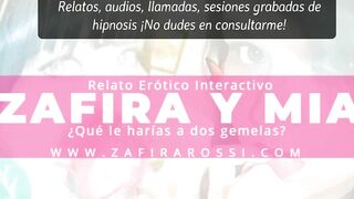 AUDIO INTERACTIVO [DOBLE PLACER] ZAFIRA Y MIA CALIENTES EN EL HOTEL [HOT ASMR] SOLO DEJATE LLEVAR