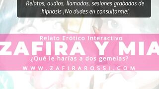 AUDIO INTERACTIVO [DOBLE PLACER] ZAFIRA Y MIA CALIENTES EN EL HOTEL [HOT ASMR] SOLO DEJATE LLEVAR