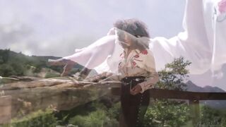 Fantasize cowgirl bae Jenna Foxx as she striptease on the ranch