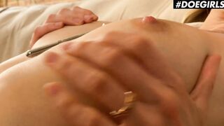 DoeGirls - Nancy A Super Booty Ukrainian School Girl Insane Solo Masturbation At Home