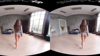 Russian 18 year old posing with her incredible sexy body inside exclusive UHD VR film