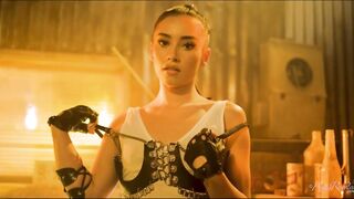 Slender bimbos Aria Lee bares all to offer you some actions
