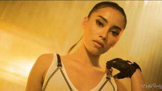 Slender bimbos Aria Lee bares all to offer you some actions