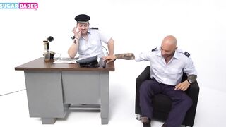 Sugarbabestv : Greek Police officer fucks dark hair long hooters chick