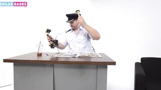 Sugarbabestv : Greek Police officer fucks dark hair long hooters chick