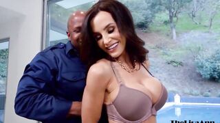 Bae milf Lisa Ann wrecked before interracial facial