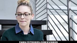 Blonde Hot Lily Larimar Gets Pounded By Stepfather For Crazy Talking