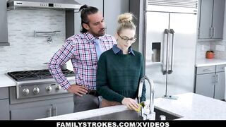 Blonde Hot Lily Larimar Gets Pounded By Stepfather For Crazy Talking