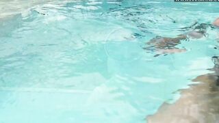 Swimming pool hardcore sex and orgasms of Minnie Manga