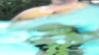 Swimming pool hardcore sex and orgasms of Minnie Manga