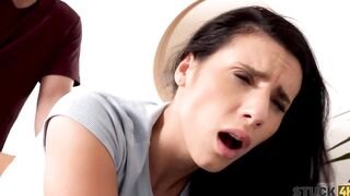 STUCK4K Friend is happy to view the help sluts not being able to move