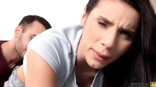 STUCK4K Friend is happy to view the help sluts not being able to move