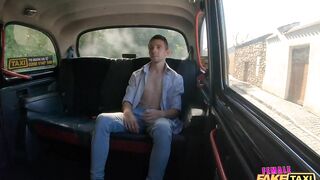 Female Fake Taxi She sits on his face for oral sex orgasms